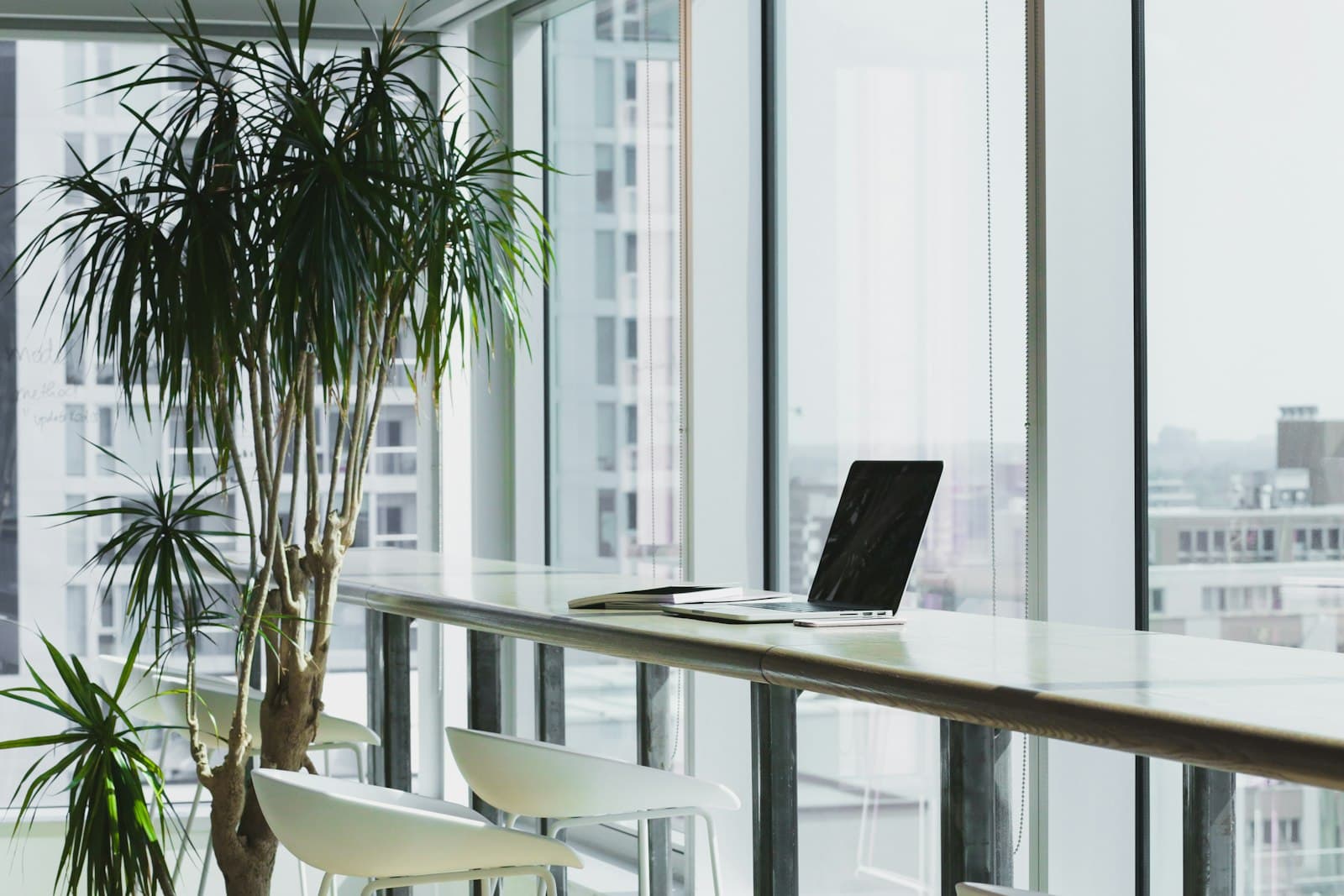 Modern workplace hallway representing connected practice operations