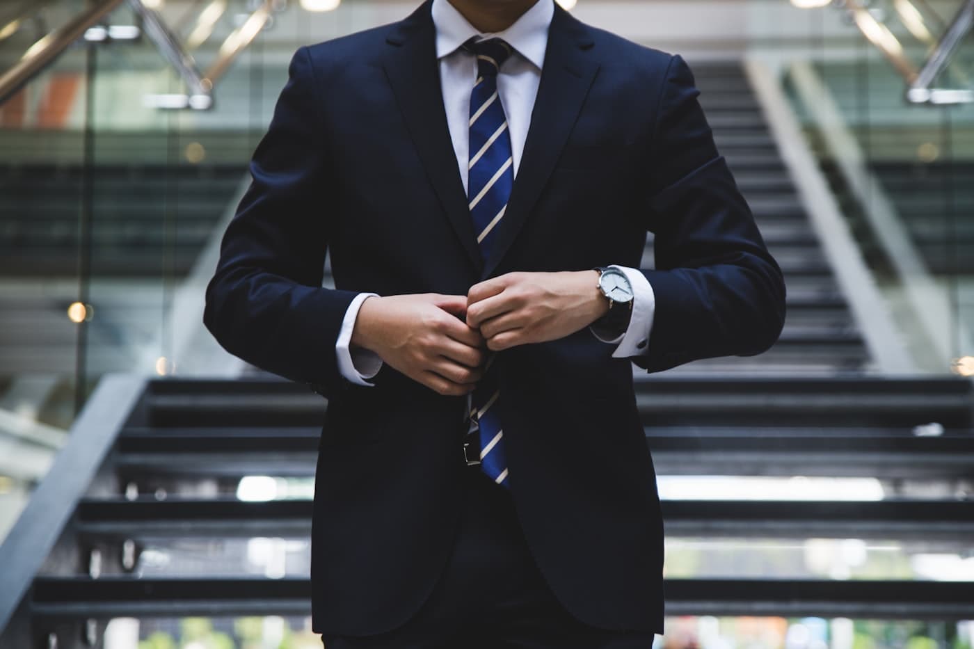 Professional reviewing work in a focused office setting